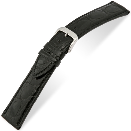 Rios Lord Watch Strap Crocodile Skin Black