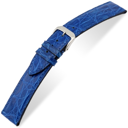 Rios Lord Watch Strap Crocodile Skin Royal Blue