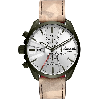 Diesel DZ4472 Watch Strap Brown Leather (Dessert Camouflage)