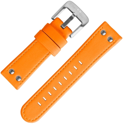 TW Steel Watch Band Fluor Orange Calf Skin 24mm