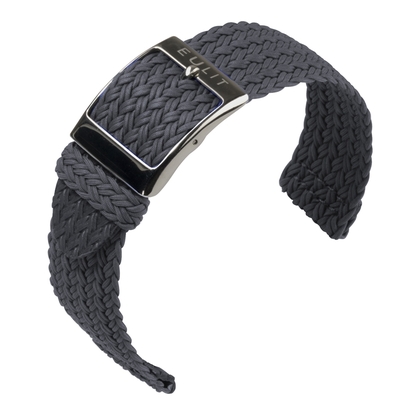 Eulit Two Piece Perlon Watch Strap Palma Pacific Gray