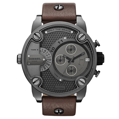 Diesel DZ7258 Watch Strap Brown Leather