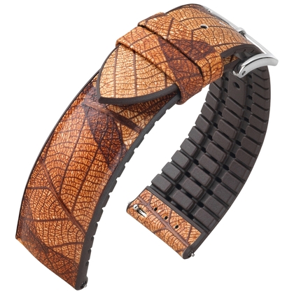 Hirsch Leaf Performance Collection Real Leaf Brown / Brown Rubber