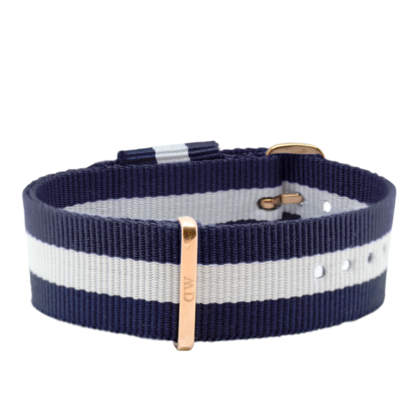 Daniel Wellington 20mm Classic Glasgow NATO Watch Strap Rosegold Buckle