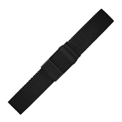 Daniel Wellington 12mm Petite Ashfield Mesh Watch Bracelet Black