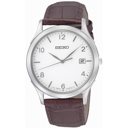 Seiko Watch Strap SGEE09P1 Brown Leather