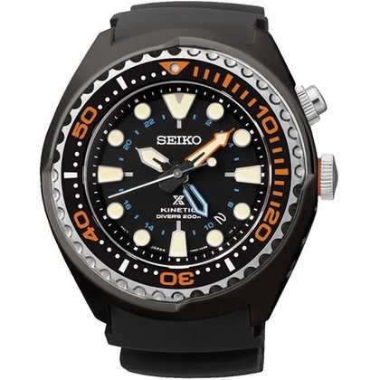 Seiko Prospex Kinetic Watch Strap SUN023 Black Rubber