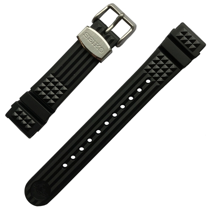 Seiko Marinemaster 300 MM300 SBDX017 Watch Strap Black Rubber 20mm