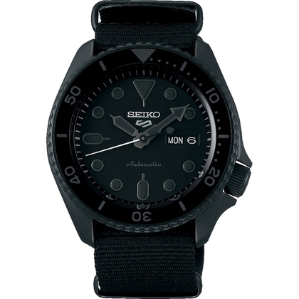 Seiko 5 Watch Strap SRPD79 Black Nato (Nylon) 22mm