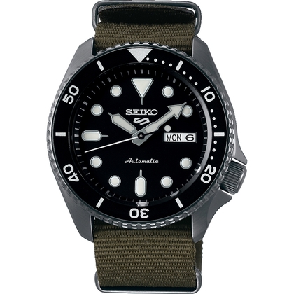 Seiko 5 Watch Strap SRPD65 Green Nato (Nylon) 22mm