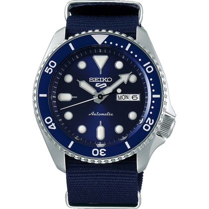 Seiko 5 Watch Strap SRPD51 Blue Nato (Nylon) 22mm