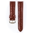 Hirsch Crocograin Watch Band Golden Brown