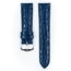 Hirsch Crocograin Watchband Blue