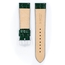 Hirsch Crocograin Watch Band Green