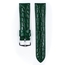 Hirsch Crocograin Watch Band Green