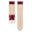 Hirsch Crocograin Watch Band Burgundy