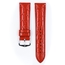 Hirsch Crocograin Watch Band Red