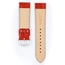 Hirsch Crocograin Watch Band Red