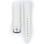 Hirsch Duke Watch Band Alligatorgrain White