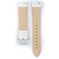 Hirsch Duke Watch Band Alligatorgrain White