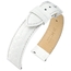 Hirsch Crocograin Watchstrap White