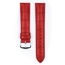 Hirsch Duke Watch Band Alligatorgrain Red