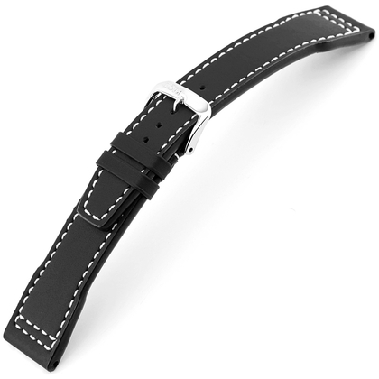 Rios Blizzard Watch Strap for IWC Calf Skin Black