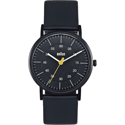 Braun BN0011BKBKL Watch Strap Black Leather