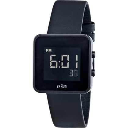 Braun BN0046BKBKL Watch Strap Black Leather