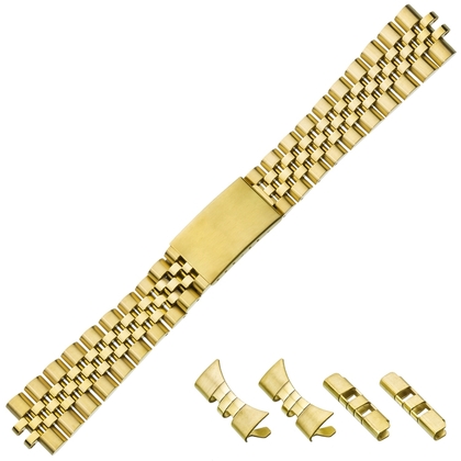 Jubilee Watch Bracelet 'type Rolex' Stainless Steel Gold 20mm