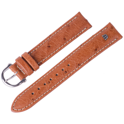 Maurice Lacroix Watch Strap Ostrich with Buckle Cognac