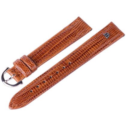 Maurice Lacroix Watch Strap Tejus Lizard with Buckle Cognac