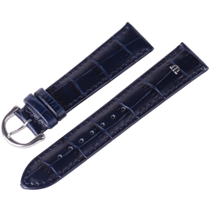 Maurice Lacroix Watch Strap Louisiana Croco-Calf Blue