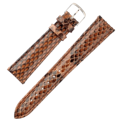 Pitone Real Python Skin Watch Strap Brown