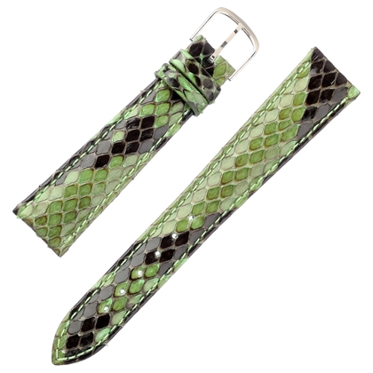 Pitone Real Python Skin Watch Strap Green