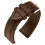 Hirsch Hevea Watch Band Caoutchouc Brown