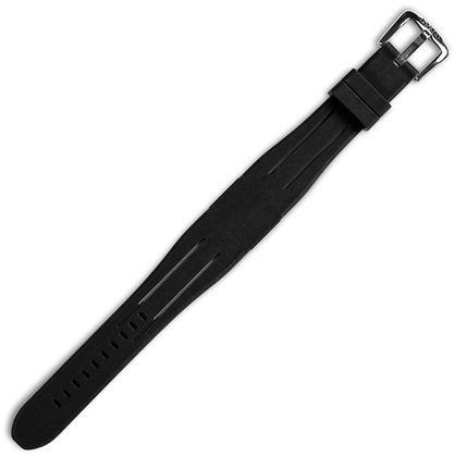 Locman Change Uomo Rubber Watch Strap Black