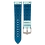 Hirsch Lindsey Performance Watch Strap Tiffany Blue Leather / Petrol Caoutchouc