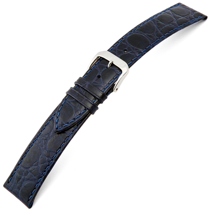 Happel Bahia Crocograin Watch Strap Blue