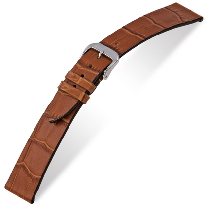 Happel Charleston Alligatorgrain Watch Strap Cognac