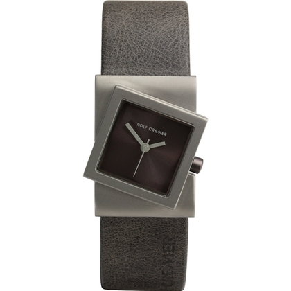 Rolf Cremer Turn 492357 Watch Strap Brown Grey Leather 22mm