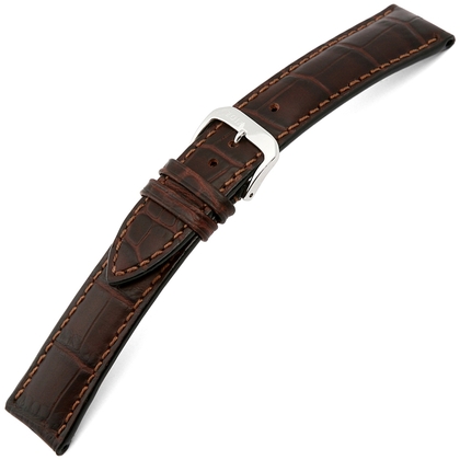 Happel Jackson Alligatorgrain Watch Strap Brown