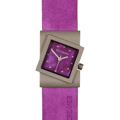 Rolf Cremer Turn 492371 Watch Strap Purple Leather 22mm