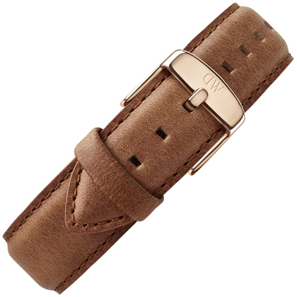 Hirsch Duke Watch Band Alligatorgrain Dark Brown