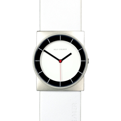 Rolf Cremer Concepta 505605 Watch Strap White Leather 26mm