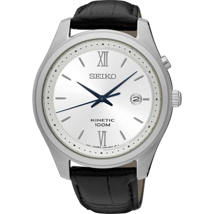 Seiko kinetic leather strap new arrivals