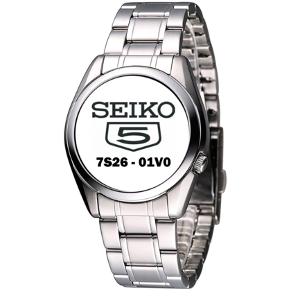 Seiko 5 Watch Strap 7S26-01V0 Type 2 Stainless Steel 18mm