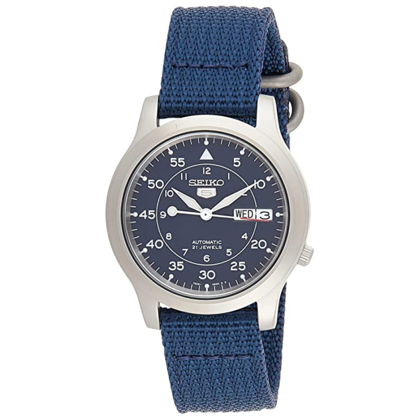 Seiko 5 Watch Strap SNK807 Blue Canvas 18mm