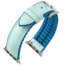Apple Watch Strap Hirsch Lindsey Blue Leather / Petrol Rubber
