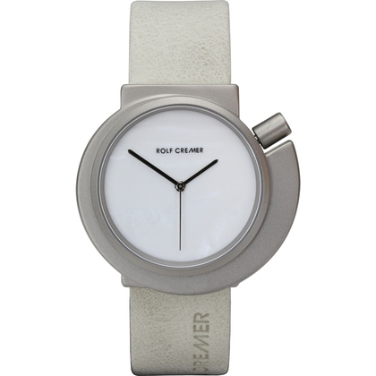 Rolf Cremer Spirale 492327 Watch Strap White Leather 20mm